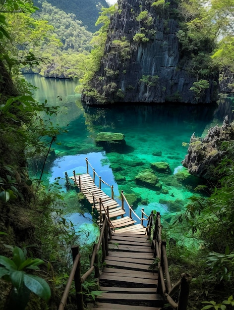 Lac Kayangan aux Philippines
