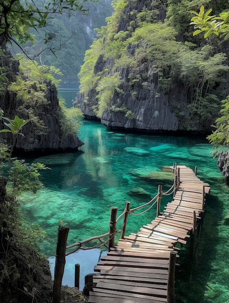 Lac Kayangan aux Philippines