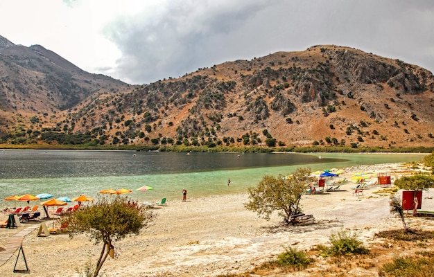 Lac Kournas à l'île de Crète