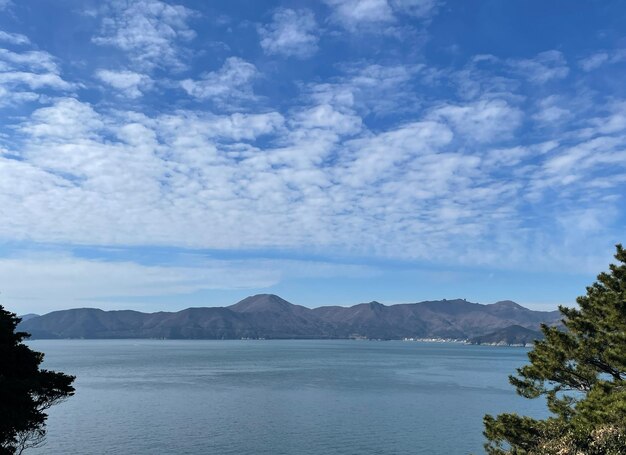 le lac et les montagnes