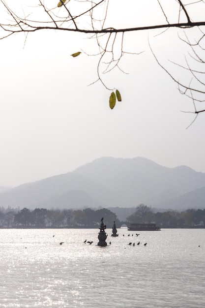 Lac de l'Ouest de Hangzhou, Chine.