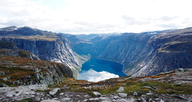 Lac Ringedalsvatnet à Odda, Norvège