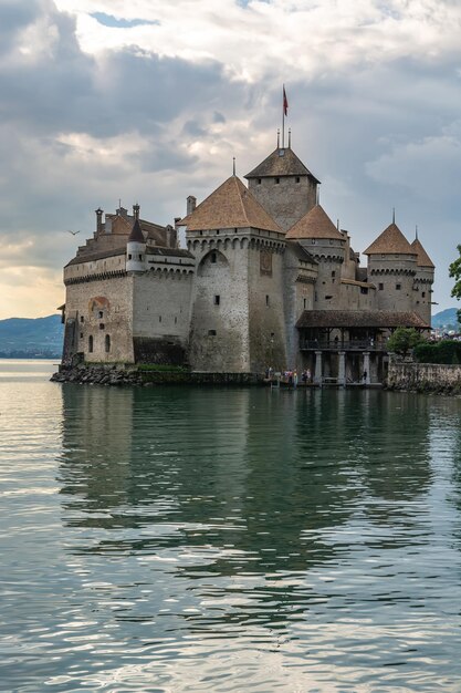 un lac en Suisse.