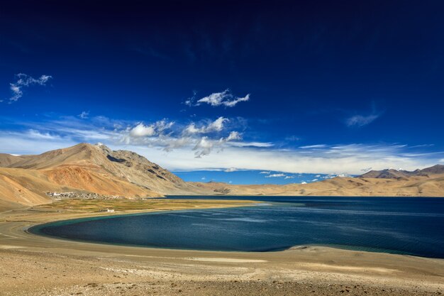 Lac Tso Moriri dans l'Himalaya, Ladakh