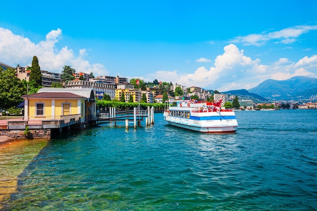 Lac et ville de Lugano Suisse