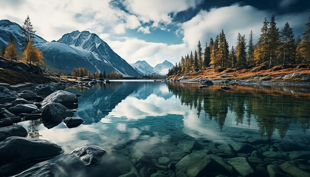 Photo les lacs d'ayryk dans les montagnes de l'altai suberia russie