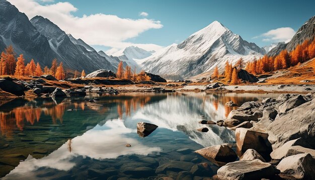 Les lacs d'Ayryk dans les montagnes de l'Altai Suberia Russie