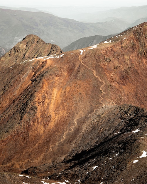 Lacs de Pica d'Estats et paysage de montagne dans les Pyrénées catalanes