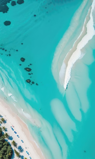 Le lagon turquoise et ses plages de sable blanc