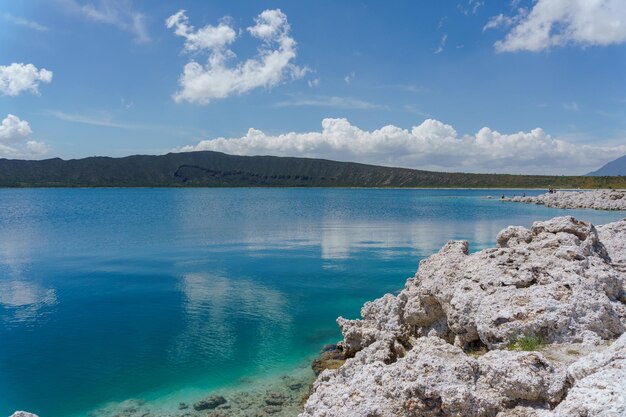 Lagune d'Alchichica à Puebla au Mexique