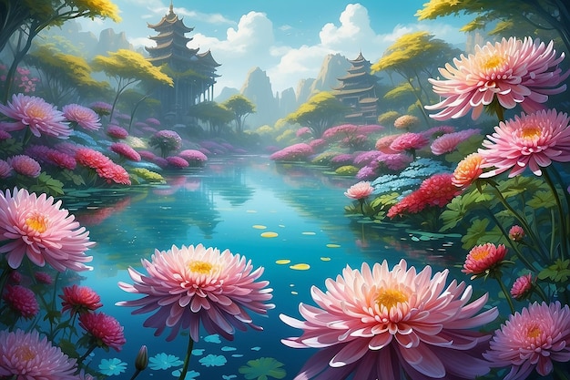 La lagune des chrysanthèmes