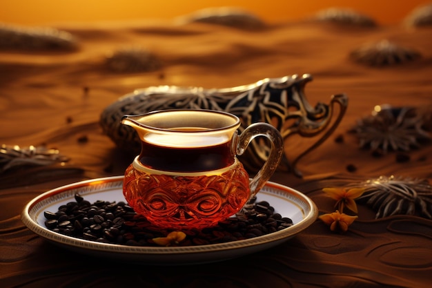 Laissez-vous tenter par les saveurs profondes et complexes du café noir arabe authentique