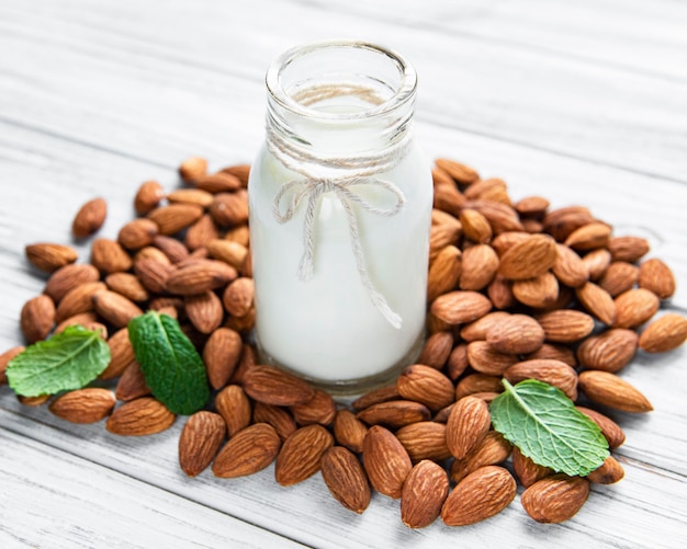 Lait d'amande aux amandes