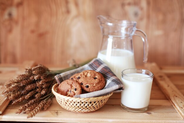 lait et biscuits céréales