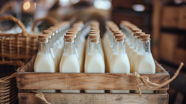 Le lait frais en boîte IA générative