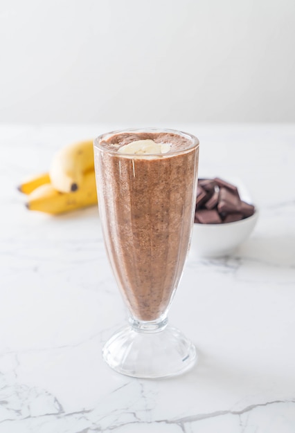 lait frappé au chocolat et à la banane