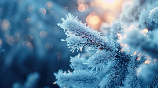 Lame recouverte de gel sous la forme d'un arbre à fourrure