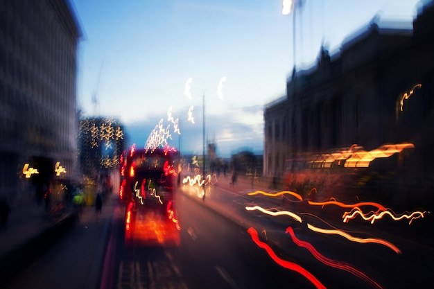 Lampadaires de nuit à Londres