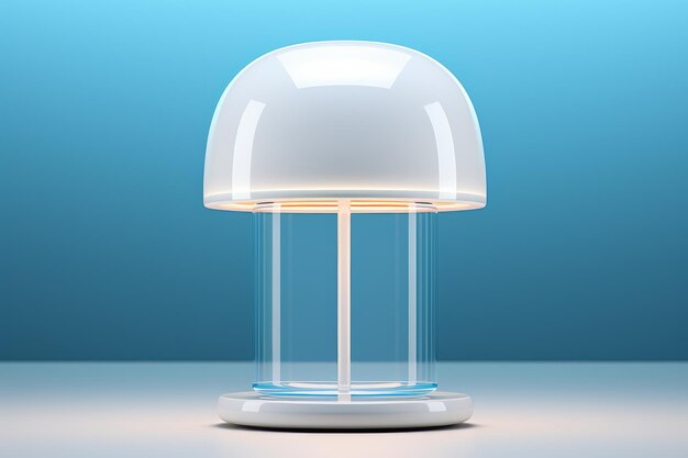 Lampe blanche sur la table