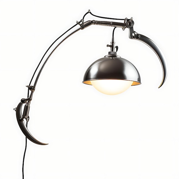 Lampe à bras oscillant au design élégant et isolé pour la création de contenu de podcast et la décoration de la pièce