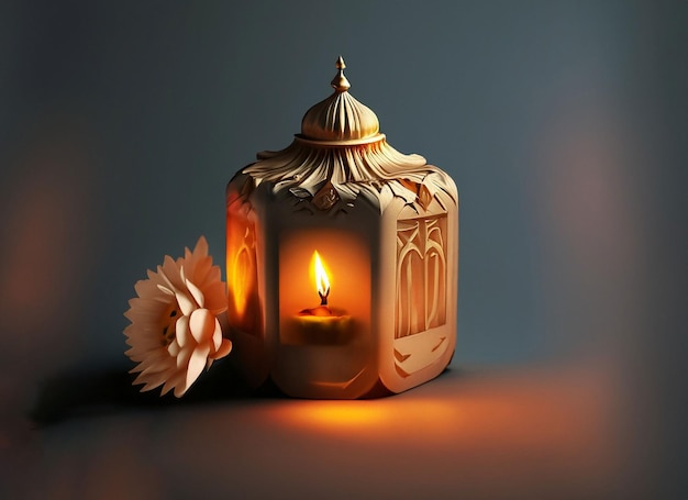 Lampe Diwali sombre