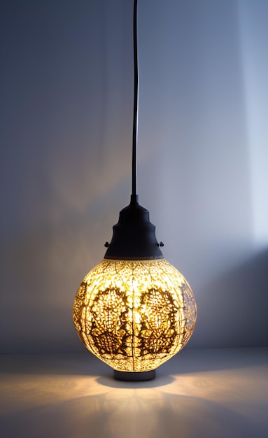 Une lampe fabriquée par une lampe fabriquée par un ami.