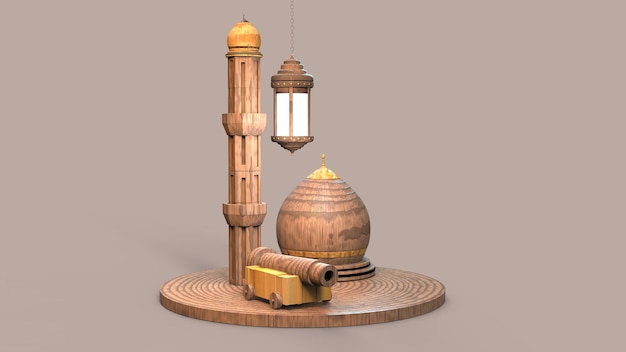 Une lampe et une lampe avec une lanterne