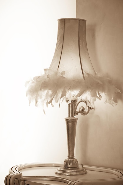 Lampe à plumes