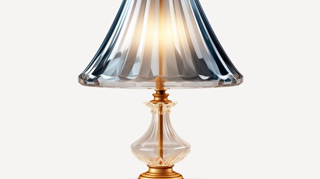Photo lampe de style vintage isolée sur fond blanc