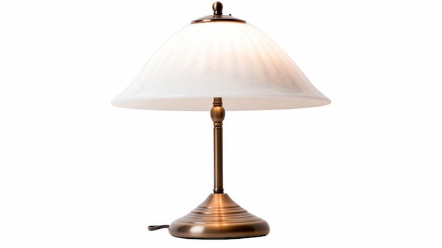 Lampe de table de chevet sur fond blanc