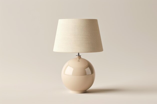 Photo une lampe de table élégante sur fond blanc