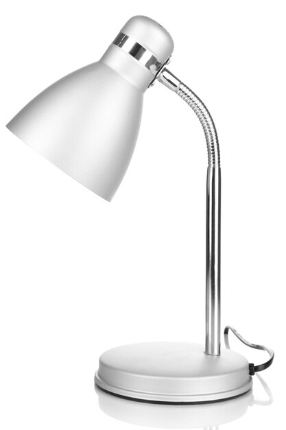 Lampe de table isolée sur blanc