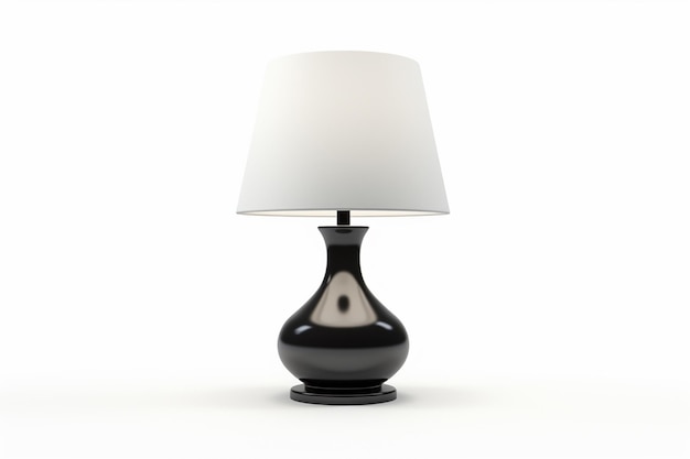 Lampe de table isolée sur un fond blanc image de rendu 3D