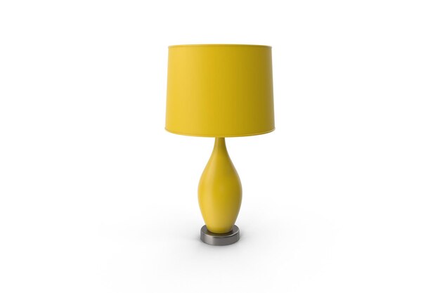 Photo lampe de table jaune