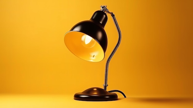 Lampe sur la table Photographie 3D IA générative