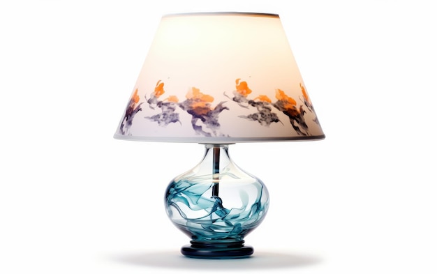 Lampe de table en verre artistique