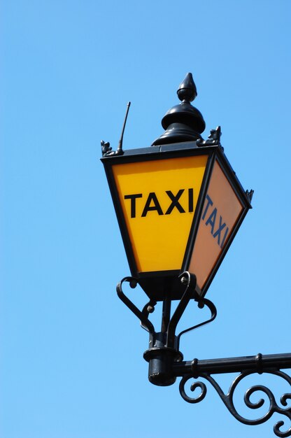 Photo lampe de taxi de londres