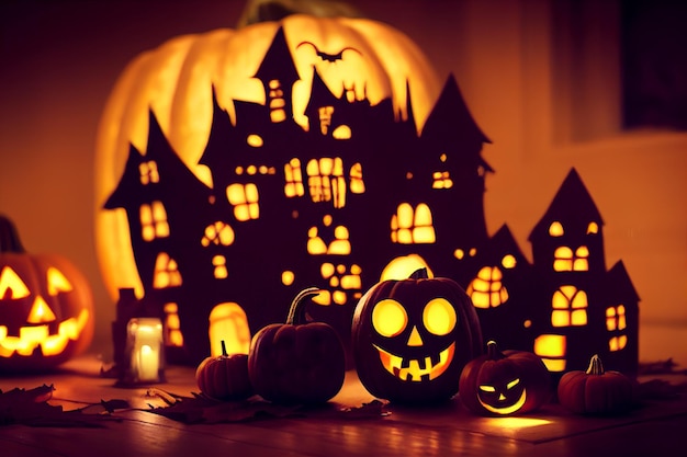 Lampes citrouilles d'Halloween