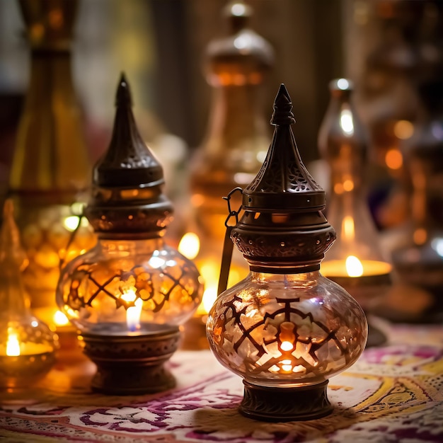 Lampes de style arabe ancien