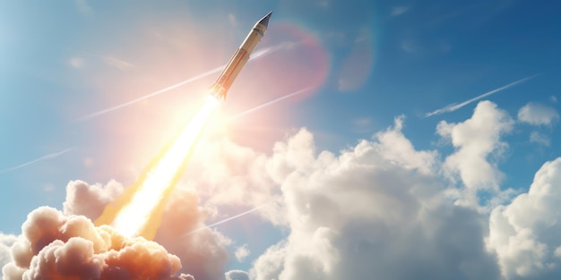 Le lancement d'une fusée Skyward en vol