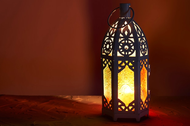 Lanterne arabe, fond de ramadan kareem