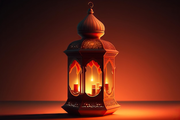 Lanterne du Ramadan dans un style cartoon