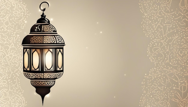 une lanterne avec un fond doré et une lumière décorative qui dit lanterne