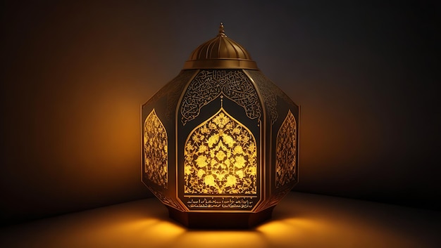 Lanterne lumineuse de conception islamique