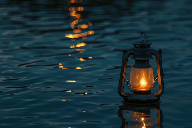 La lanterne lumineuse réaliste éclaire pour le concept du ramadan et de l'Aïd