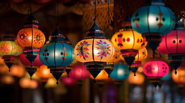 Les lanternes colorées du Diwali