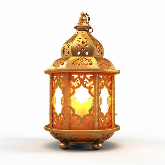 Photo lanternes pour occasions et vacances et lanternes islamiques sur fond blanc