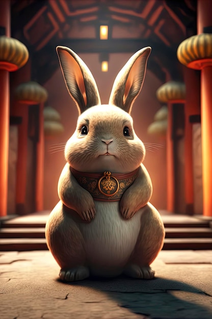 Lapin chinois l'année du lapin