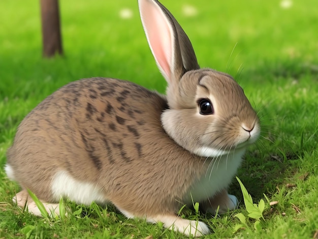 Lapin Hd Wallpaper ai généré