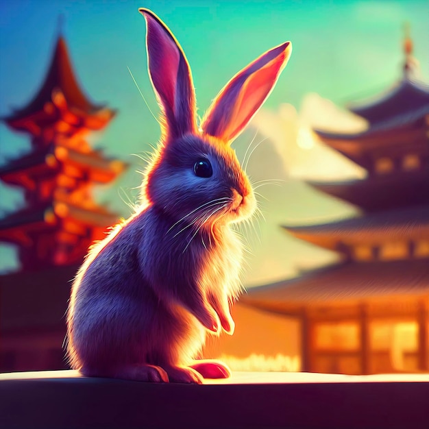 lapin mignon en Chine